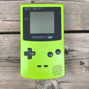 Gently Used Nintendo Slim Green Gameboy Color.